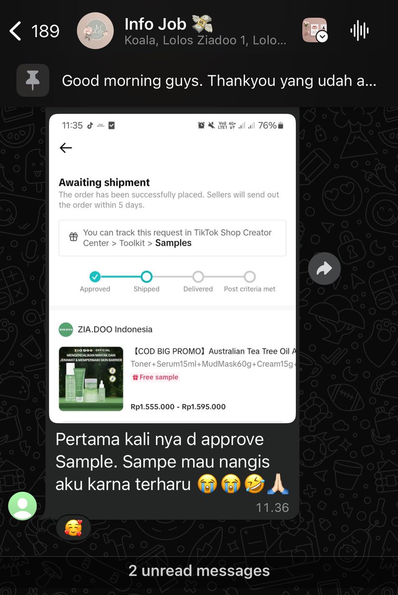 dlans722's tweet photo. Halo gengs 👋🏻 #zonauang #infojob #talent #paidjob 
Aku mau share komunitas info job rekan ku yang jadi KOL Specialist. Barangkali ada yang pengen ngonten tapi terbatas modal, ngajuin sampel tapi gapernah di acc. Kedepannya juga akan ada paid job 

… lanjut di komen https://t.co/y8cN8Pp3WW