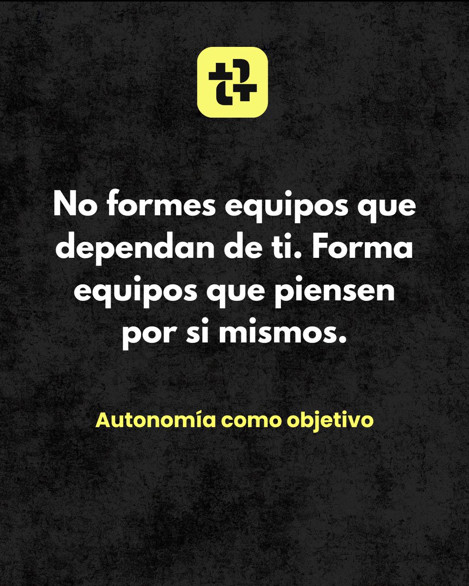 teamtag_app's tweet photo. 🔁 Liderar no es controlar. Es capacitar.
Cuando cada miembro piensa, decide y actúa con criterio, el verdadero liderazgo se refleja en la autonomía del grupo.
💡 ¿Tu equipo te necesita... o confía en su criterio gracias a ti?
#Liderazgo #TrabajoEnEquipo #Autonomía #Teamtag https://t.co/wB1uKtr2UX