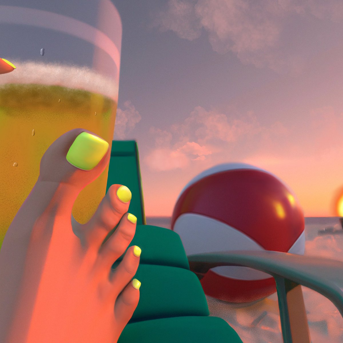 𝐁𝐞𝐲𝐨𝐧𝐝 𝐭𝐡𝐞 𝐇𝐨𝐫𝐢𝐳𝐨𝐧

She felt the weight of an empty nest creeping in, so she grabbed what she could, an IPA, half a sandwich, and her towel and drove to the beach. One sip into a citrusy beer and just like that, the sadness faded. All that was left was pride and