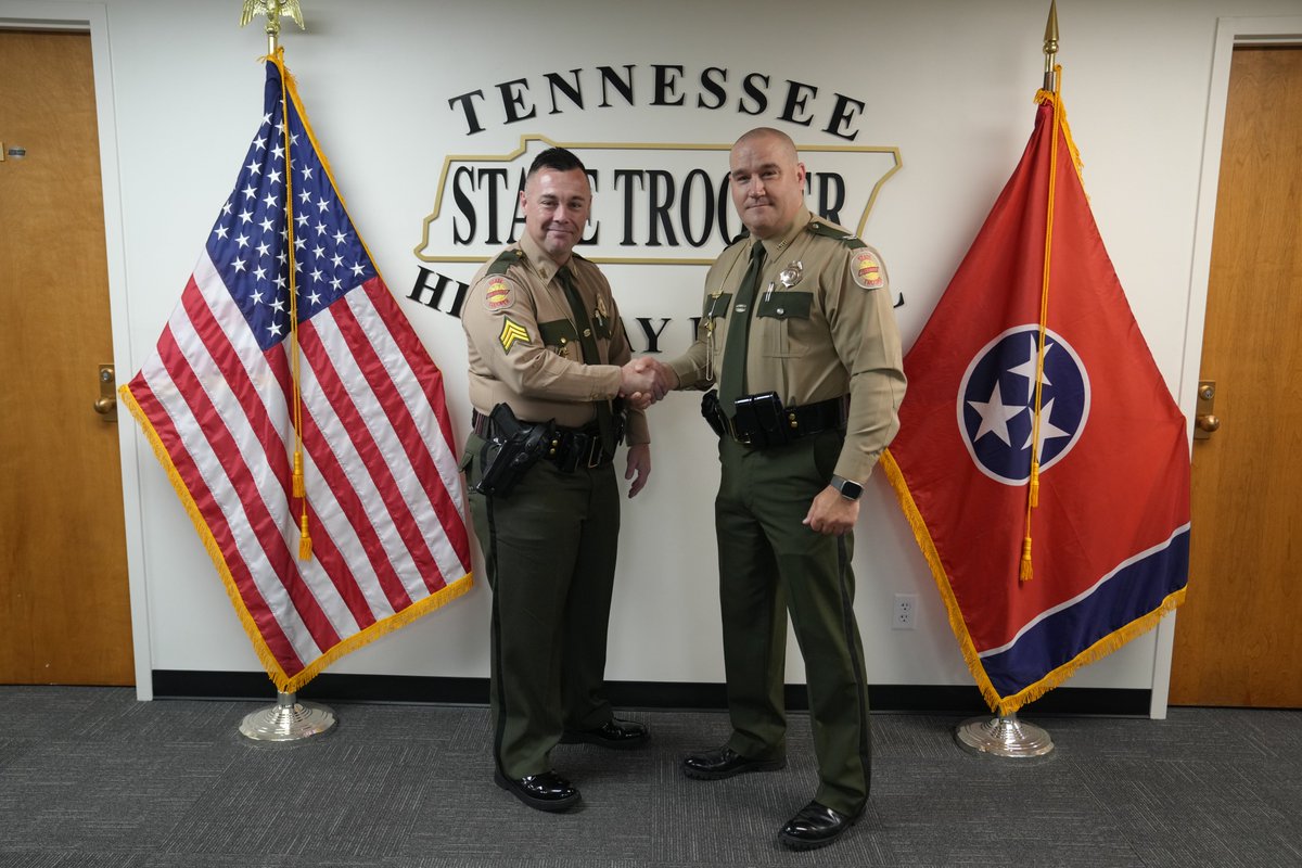THP_Colonel's tweet image. I am proud to announce the promotion of Ronald Hall to Cocke County Sergeant in the @THPFallBranch District, Congratulations.
