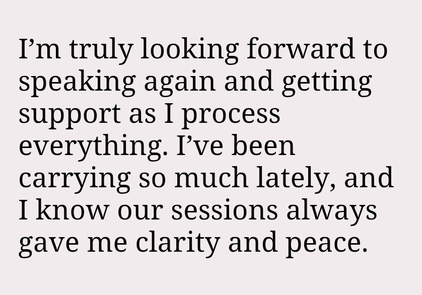 RenewedImageYFS's tweet photo. When a former client reaches out saying they’re going through a tough time, &amp; remembered how our sessions always brought them peace &amp; clarity 💗
Healing isn’t always a straight line, but knowing you have a safe space to return to makes all the difference. 🫂 #therapyworks https://t.co/p6zwJXTDWs