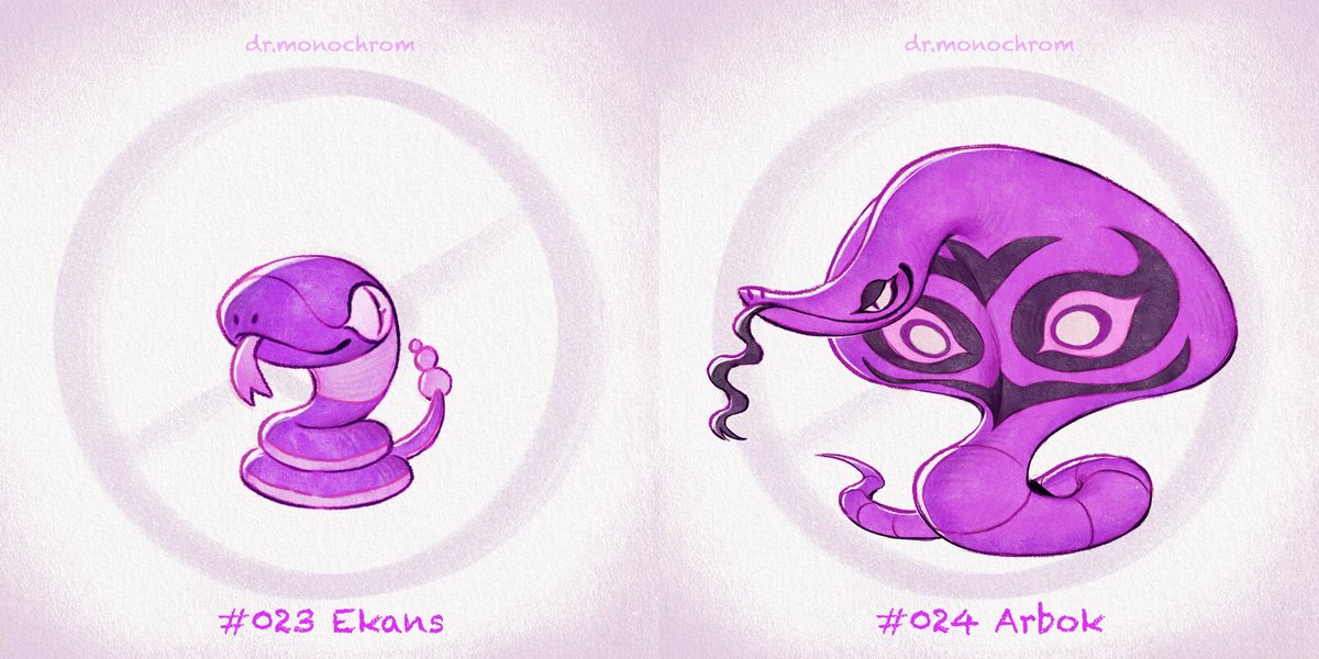 DrMonochrom's tweet photo. Ekans line 🐍 https://t.co/zotM7KaT9u