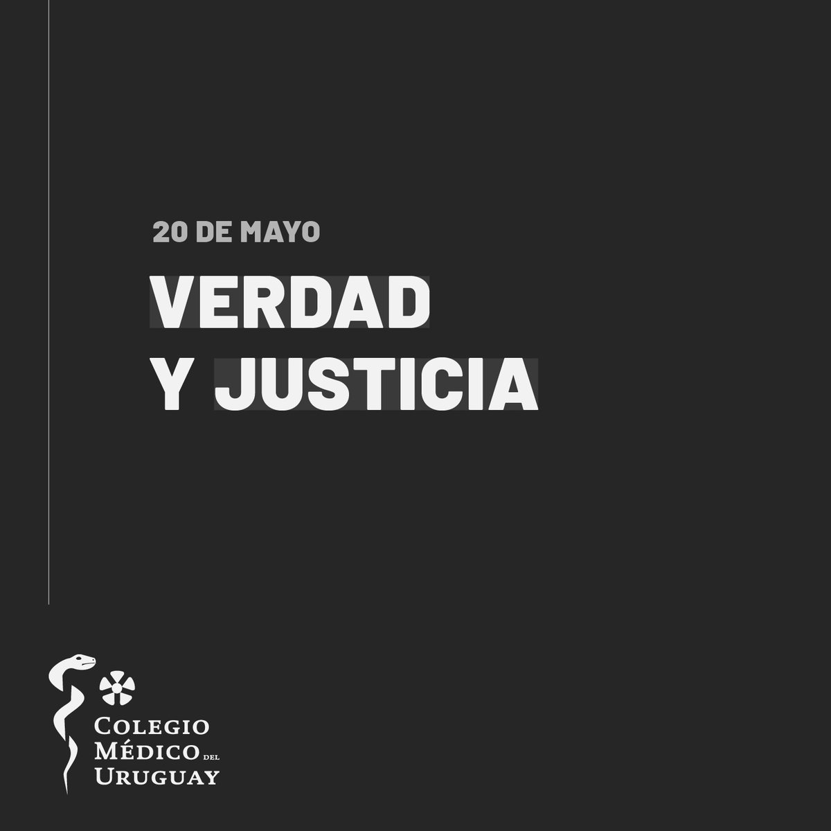 El Colegio Médico del Uruguay recuerda a colegas, estudiantes y familiares víctimas del terrorismo de Estado.

Comprometidos con la memoria, la verdad y la justicia.