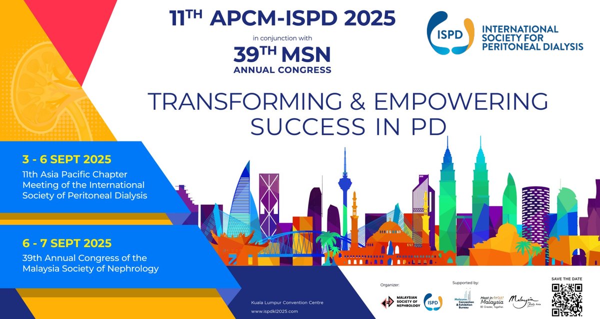 🎉We’re 100 days away from the Asia-Pacific Chapter Meeting in Kuala Lumpur!✨
🗓️Mark your calendars: 3–7 Sept. 2025
⏰Early-bird &amp; Abstract submission deadline: 15th June
⏳Follow the countdown: buff.ly/qGDZfuy
👉Learn more: buff.ly/09GbJce 

#ISPDAPCM25