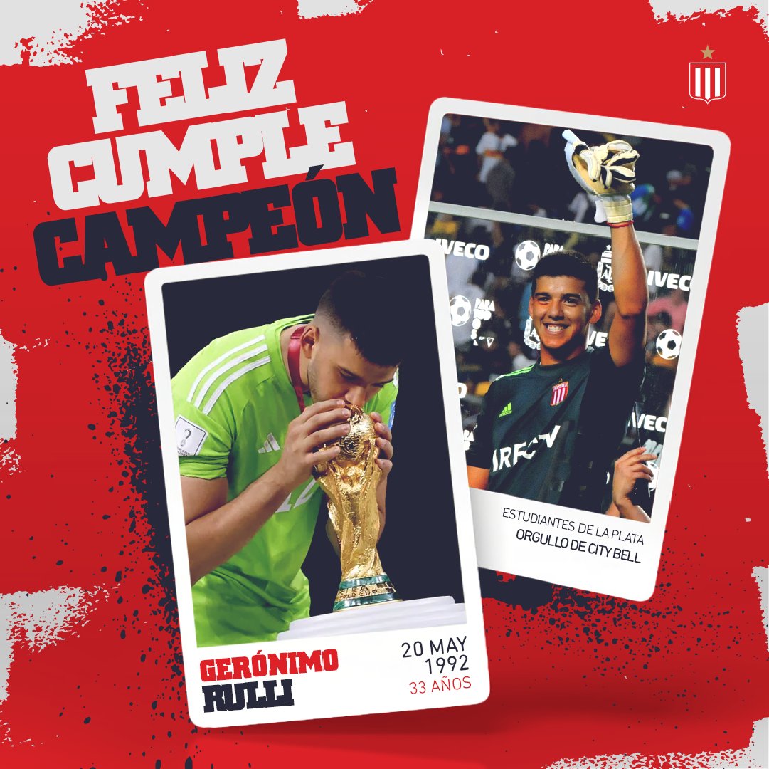🏆 Campeón del mundo, surgido en el Country Club y fiel representante de la cultura pincharrata en el mundo. ¡Feliz cumple, Gero querido! 🎂🧤