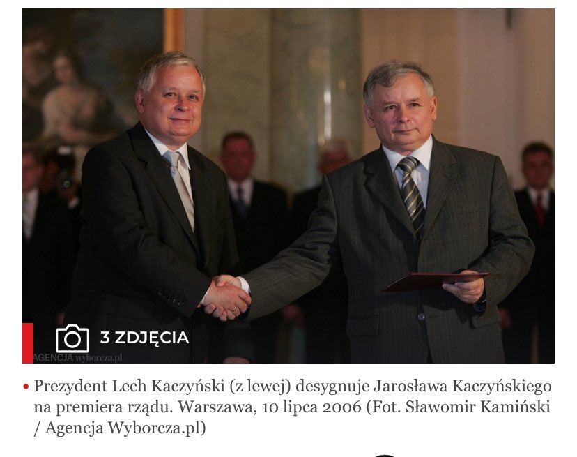 To mówicie, że PiS straszy monowładzą? 
Serio, macie ludzi za idiotów?
Zawsze za rządów PiS krajem rządził Jarosław Kaczyński bez względu na to czy prezydentem był Lech,Andrzej czy byłby Karol.
To jego marionetki.