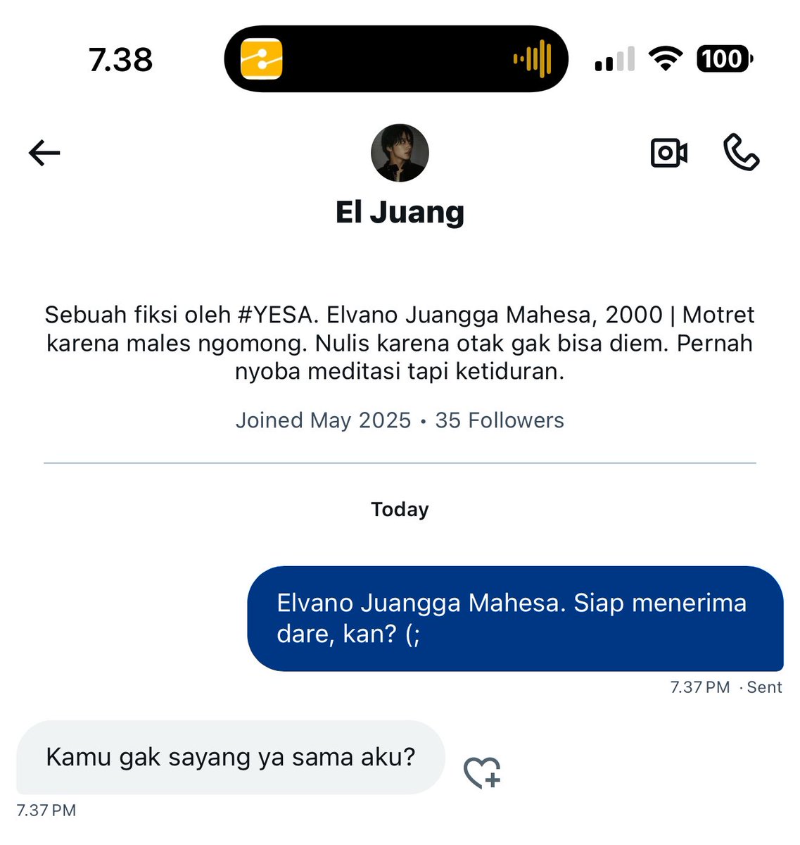 Seru, ya, ada yang pecah telur. (;