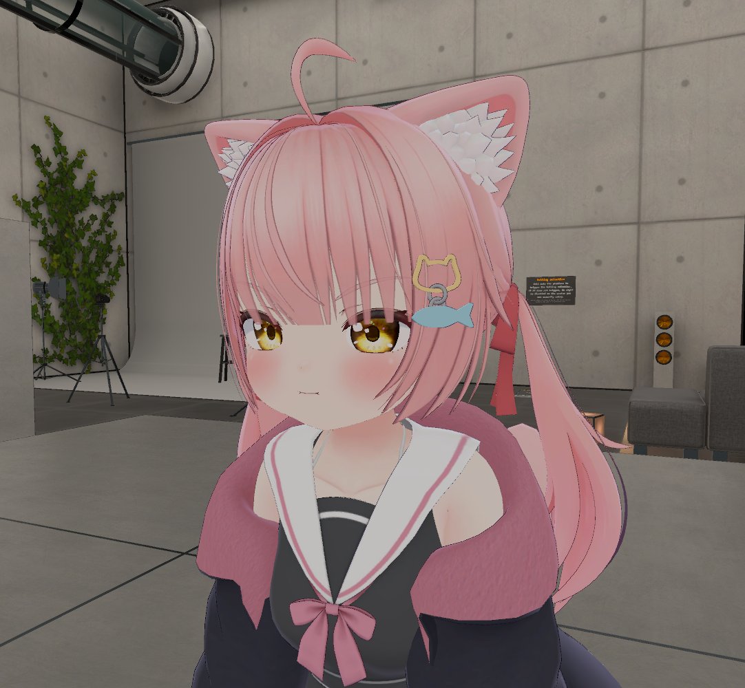 arumaron_'s tweet photo. 【進捗報告】
制作中アバター「ミャオリン」の　ぷち改変要素。
前髪を　七��分け、ぱっつん、とシェイプキーで変更できます。

#VRChat https://t.co/s41eNcZSgL