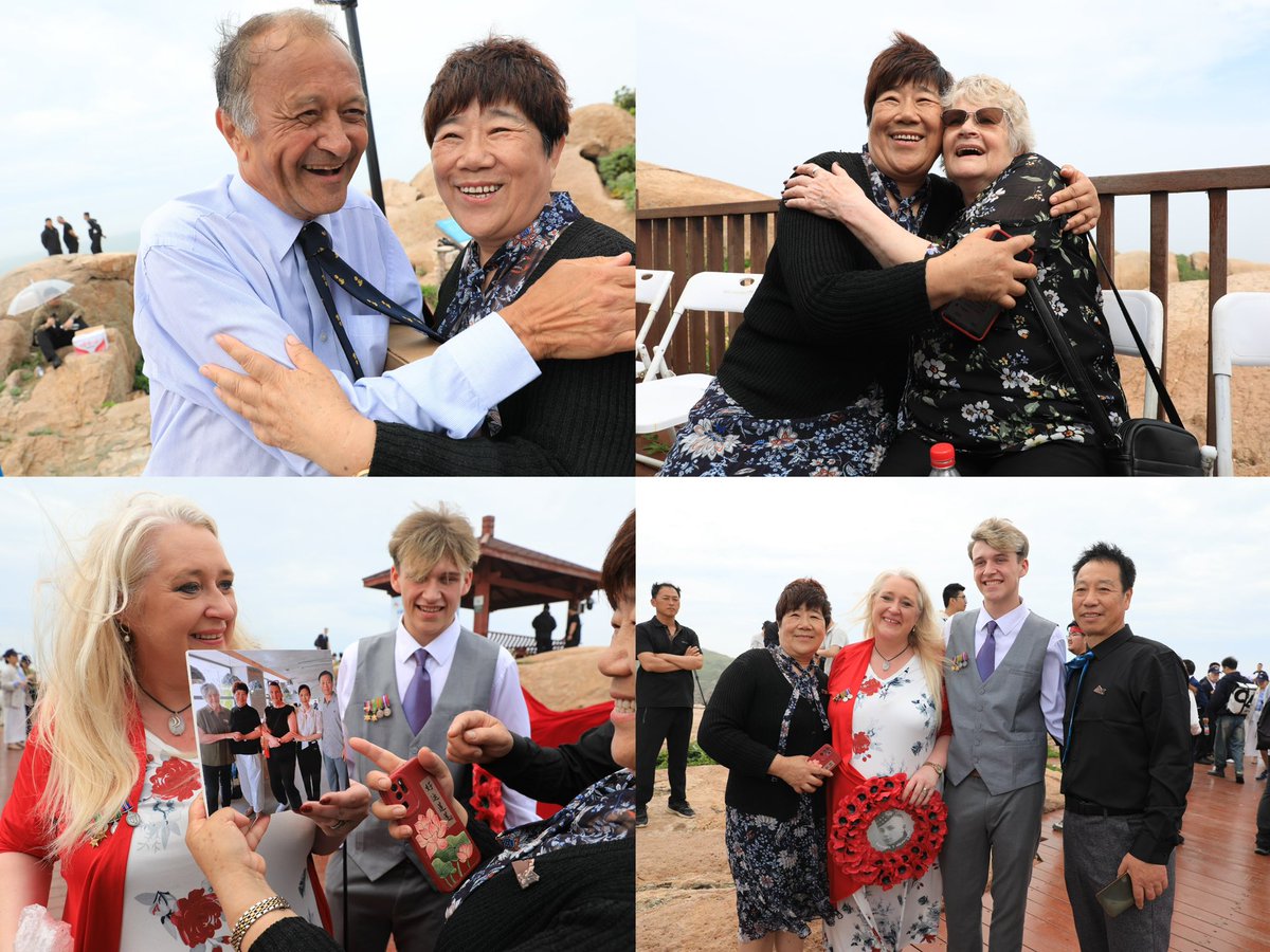 MeetZhoushan's tweet photo. Today, a monument depicting the "Sailor's Grip" was unveiled in Dongji, #Zhoushan. Behind the stone monument lies a heartwarming chapter of #history: the sinking of the "Lisbon Maru."

The hand-to-hand 🤝 rescue method, used by #fishermen to save lives from the brink of death, embodies the #Chinese people’s compassion, courage, and humanity in the face of war.
#ExploreZhoushan #80thanniversary