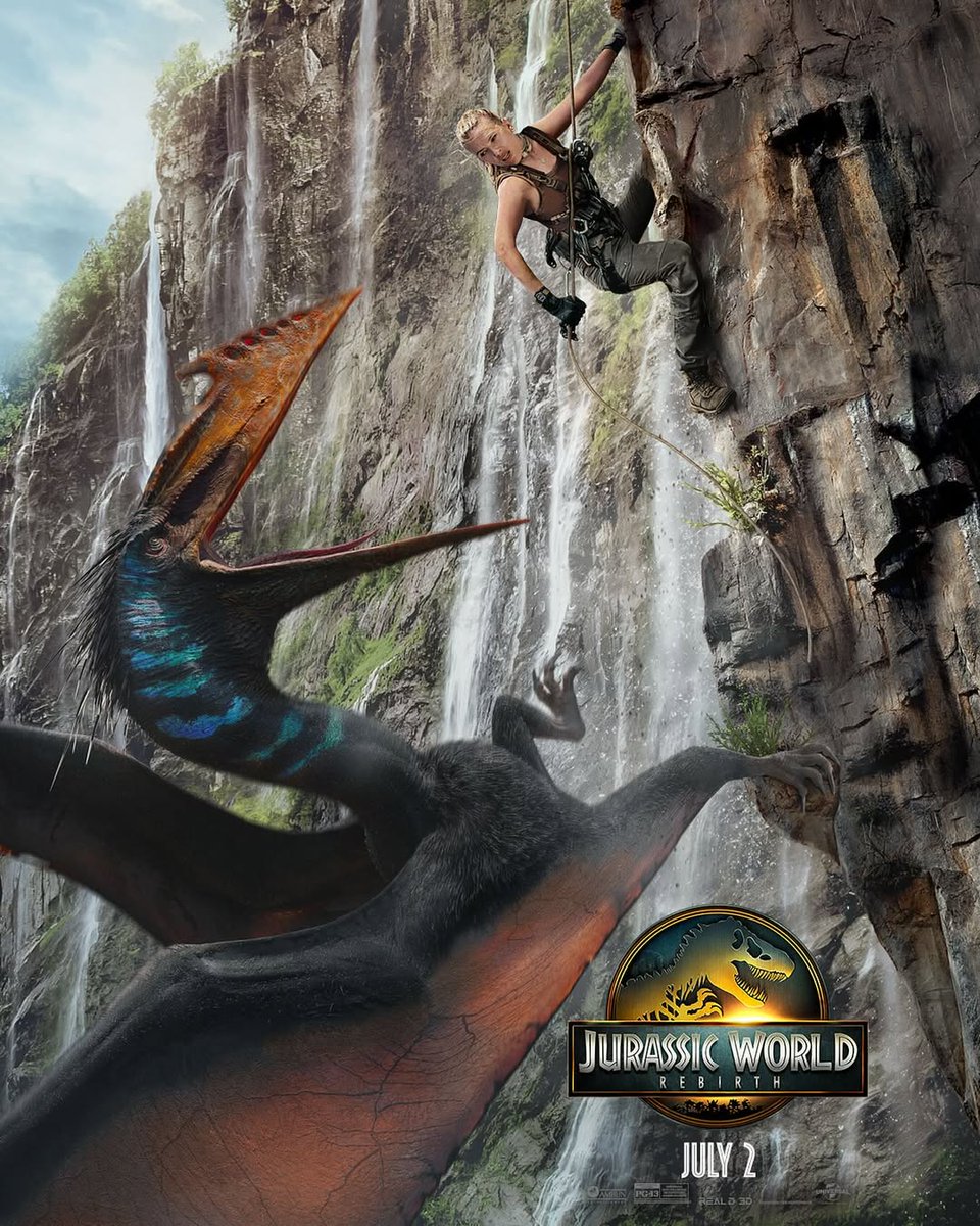 New Poster | Jurassic World Rebirth - In theaters July 2. 🎬 movief.one/jurassic-world…