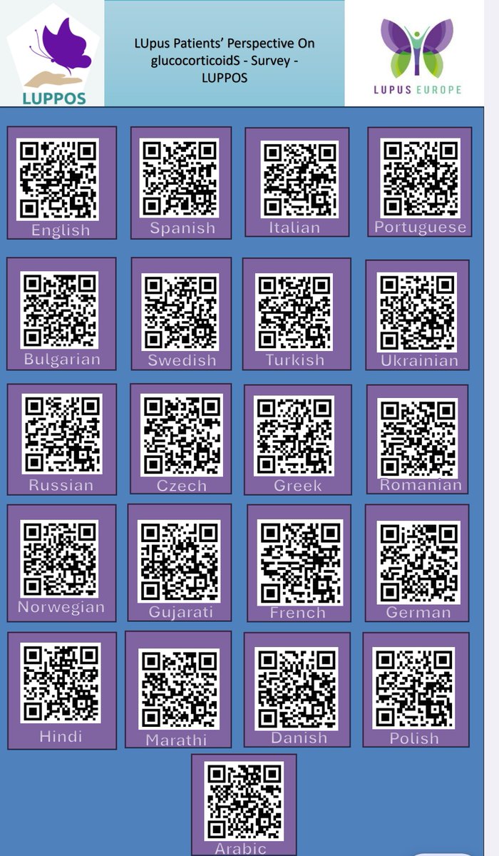 Cristiana Sieiro Santos (@cristianasieiro) on Twitter photo 📢 Do you live with lupus (SLE)?
Help us understand how patients feel about steroid use 💊
🕐 Just a few minutes
🌍 Available in 20+ languages
📷 Scan the QR in your language 👇
drive.google.com/file/d/1W3b2dS…
<a href="/LupusEurope/">Lupus Europe</a> <a href="/MartaMartamosca/">Marta Mosca</a> <a href="/sarahdyball1/">Sarah Dyball</a> <a href="/kunalchandwar/">Kunal Chandwar</a> <a href="/elis_chessa/">elisabetta chessa</a> 📢 Do you live with lupus (SLE)?
Help us understand how patients feel about steroid use 💊
🕐 Just a few minutes
🌍 Available in 20+ languages
📷 Scan the QR in your language 👇
drive.google.com/file/d/1W3b2dS…
<a href="/LupusEurope/">Lupus Europe</a> <a href="/MartaMartamosca/">Marta Mosca</a> <a href="/sarahdyball1/">Sarah Dyball</a> <a href="/kunalchandwar/">Kunal Chandwar</a> <a href="/elis_chessa/">elisabetta chessa</a>