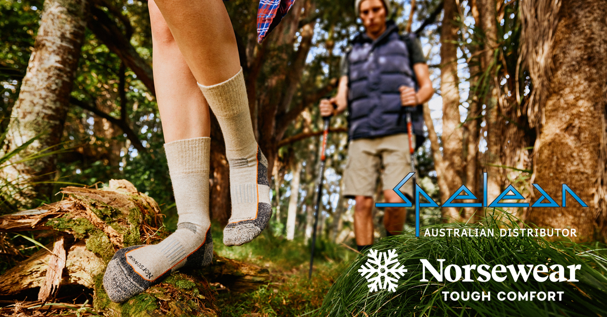 SpeleanAU's tweet photo. @SpeleanAU is excited to announce another new brand from across the ditch is joining our family. We are now the Australian Distributor of @NorsewearNZ , a brand of Socks that are Soft Where It Counts and Tough Where It Matters. Pre-order now for early June delivery. https://t.co/q68LGW2FCw