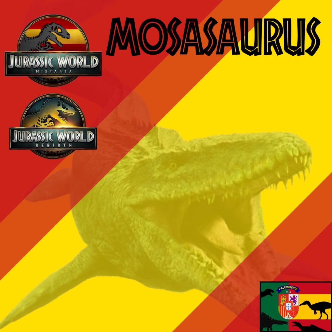 paleoiberia's tweet photo. Todo parece indicar que Mosasaurus será el único animal prehistórico con registro fósil en la península ibérica que aparecerá en la película ⬇️⬇️⬇️⬇️⬇️⬇️⬇️⬇️⬇️⬇️⬇️ https://t.co/tQwJr8W9ks