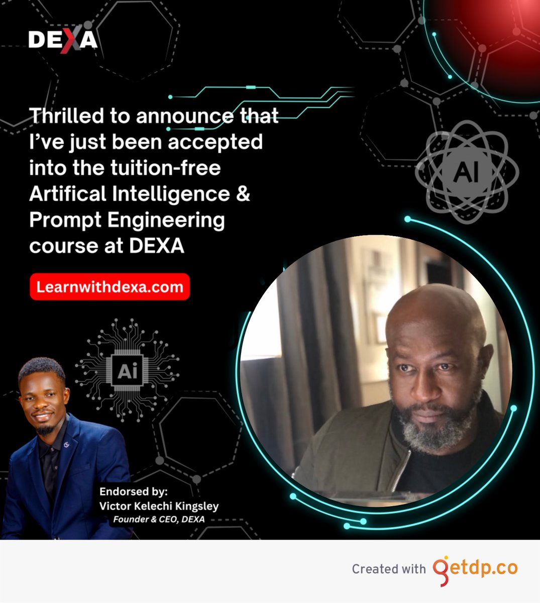 maxpecas's tweet photo. In 3weeks, I’ll be a certified Gen AI Specialist &amp; Prompt Engineering Expert. Feel free to reach out.

If you’re interested in joining the next cohort, go to: www.Learnwithdexa(.)com

@LearnwithDEXA #LearnwithDEXA https://t.co/emLsHFalb8