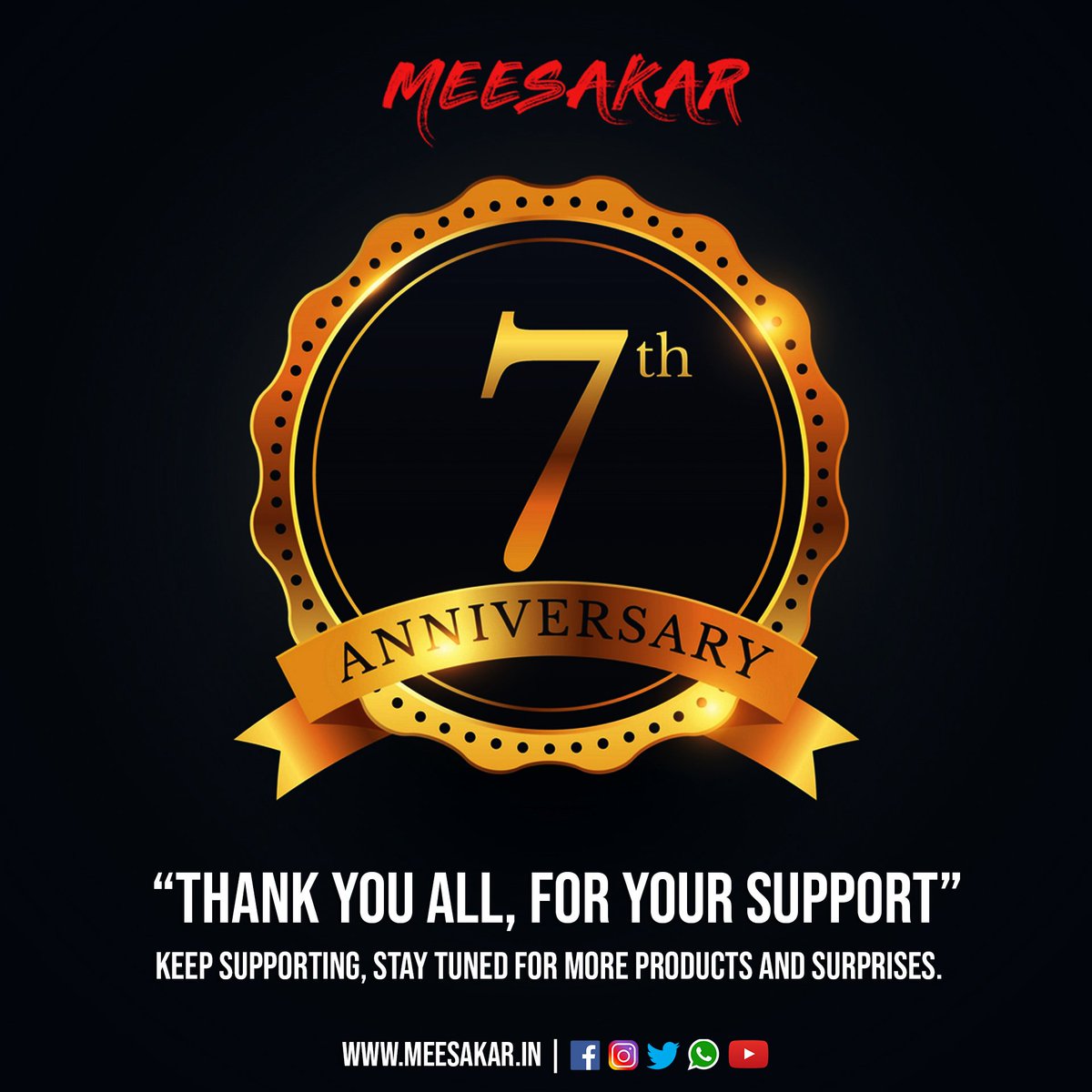 meesakar's tweet photo. Thank you all, for your love and support! 

Happy shopping with Meesakar!
Stay tuned for more quirky products.

#meesakar #7thanniversary #anniversary #gangsofmeesakar #conceptualmerchandise  #withlovefromcoimbatore #wearyourpride https://t.co/jzTnF729lS