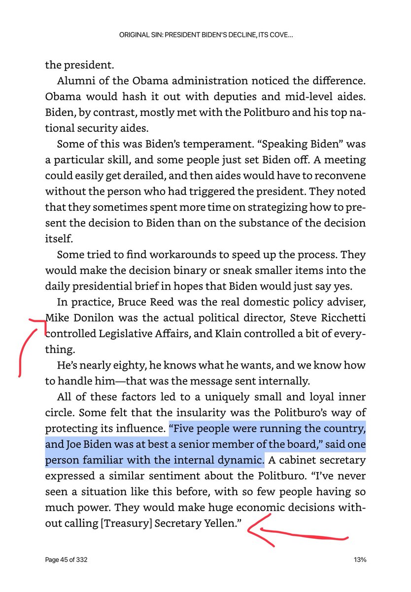 Everyone asking who was running the country 2021-2025, here’s the answer from the Original Sin. Biden didn’t make decisions or even knew about them. 
Pass this on