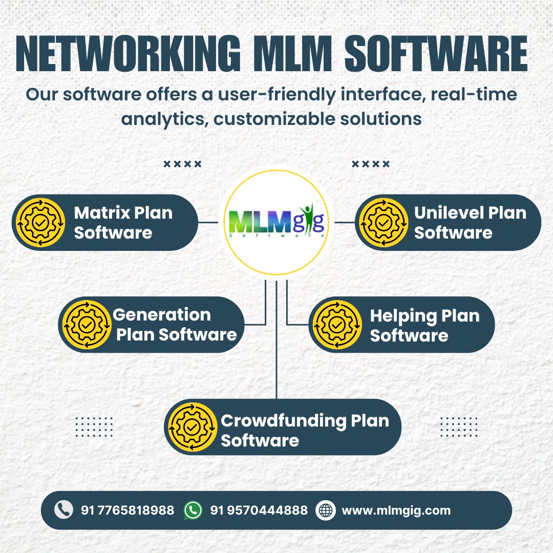 🌐 Take Your Network Marketing to the Next Level with MLMgig! 🚀

Are you looking for powerful, easy-to-use, and customizable MLM software to grow your business? Look no further! MLMgig offers top-tier MLM solutions tailored to your needs.