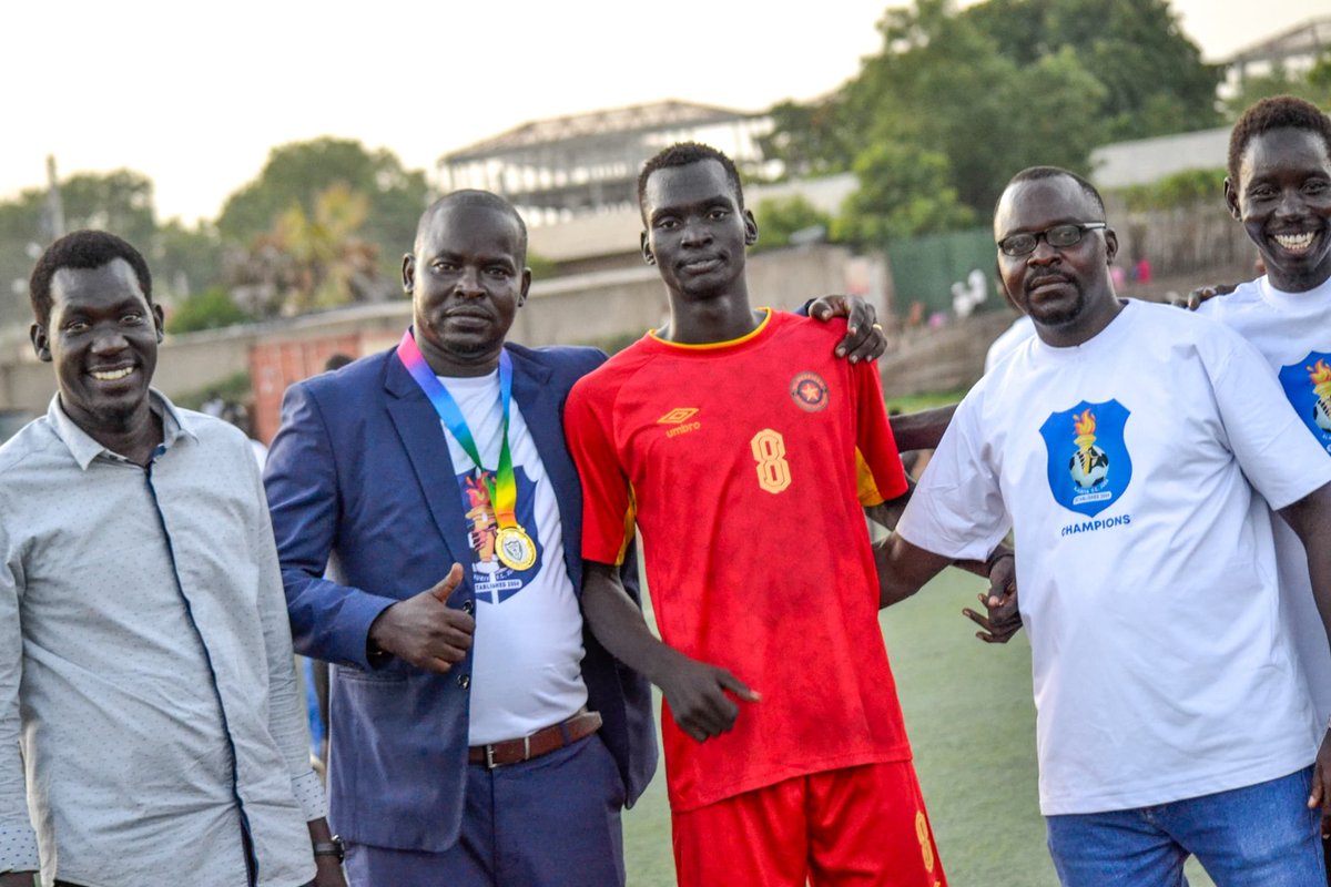 AlHuriya's tweet photo. The Technical Staff and Board behind the huge success and history for the club.
#SouthSudanfootball
#Seconddivision
#JLFA
#longlivealhuriya
#flames
#champions
#JLFA25
#AHJ https://t.co/cMCVL3BbFW