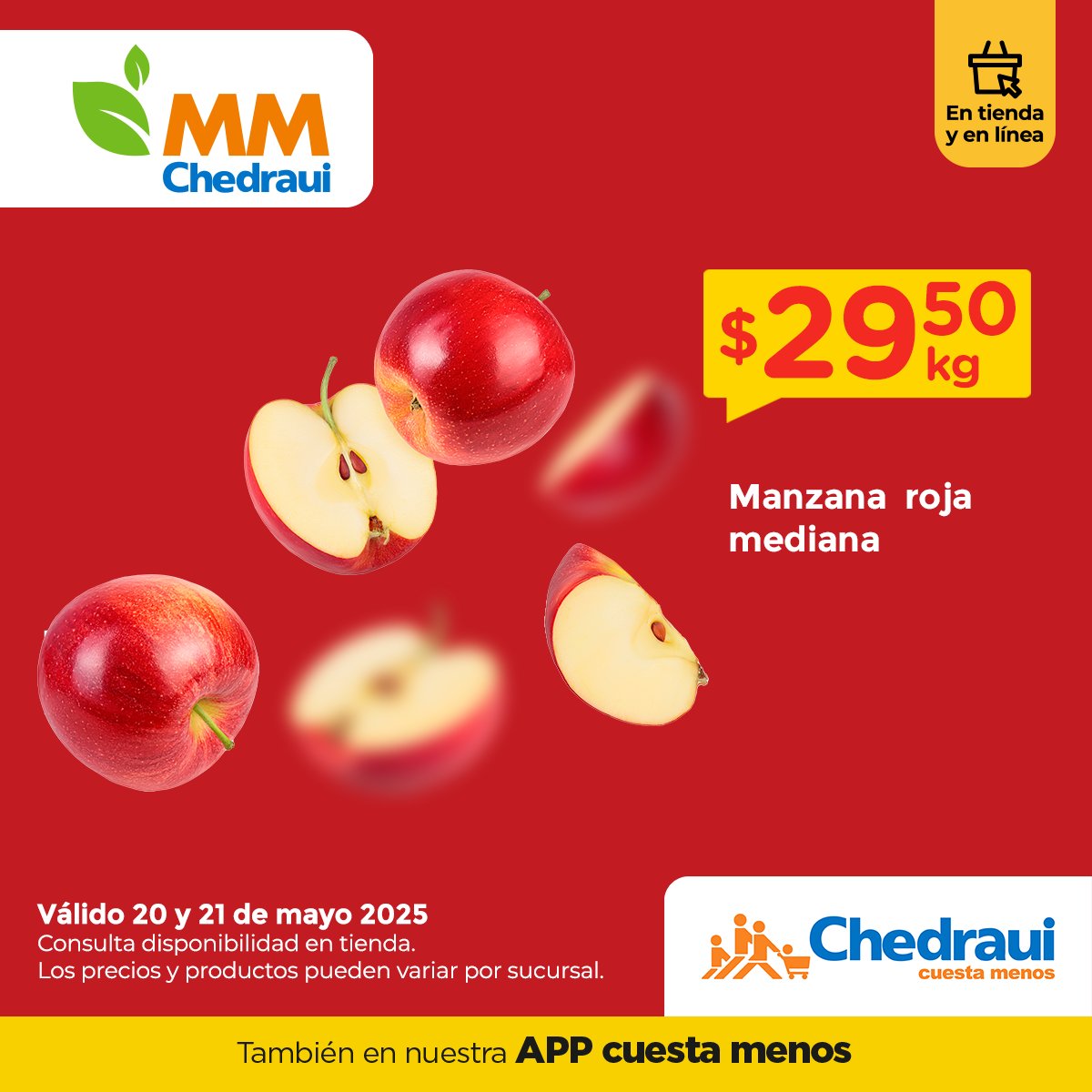 ¡Llegó el MartiMiércoles! 🥬🍎👌🏼
Lleva a casa lo más fresco y delicioso para consentir a tu familia. ✨🍍🥑

#MartiMiércoles #Chedraui #CuestaMenos #PorTi