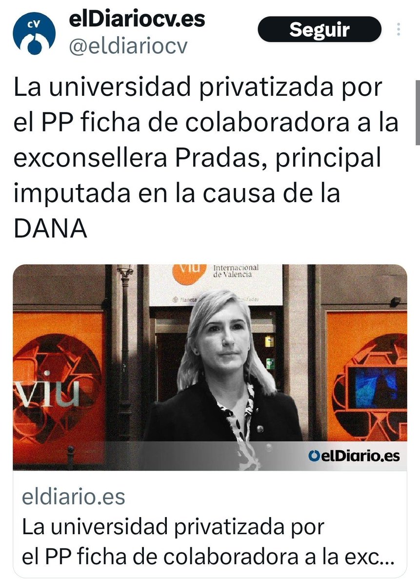 Dos noticias juntas se entienden mejor.
Premios en lugar de sanciones para los colaboradores de la negligencia colosal del gobierno de Mazón el día de la DANA.
Nos mean encima y dicen que llueve.