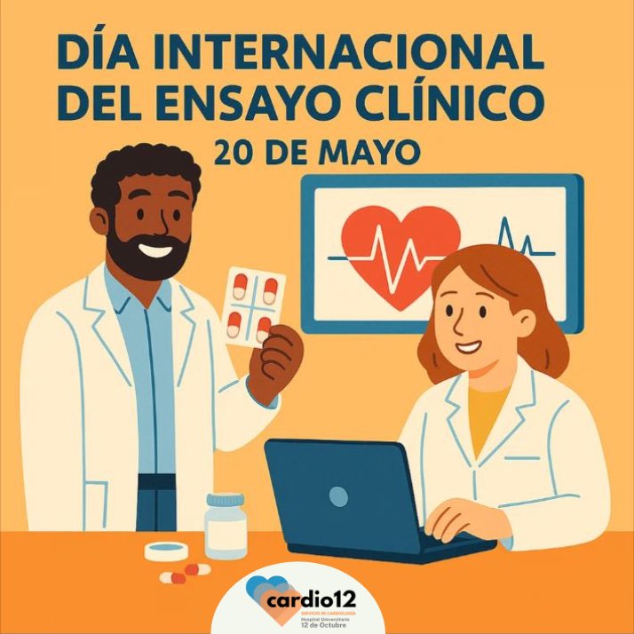 📅 Hoy, 20 de mayo, celebramos el Día Internacional del Ensayo Clínico.
En Cardio12 impulsamos la innovación en salud gestionando +50 ensayos clínicos activos, con un equipo comprometido con avanzar en el conocimiento y mejorar la vida de nuestros pacientes 🔬
#ClinicalTrialsDay