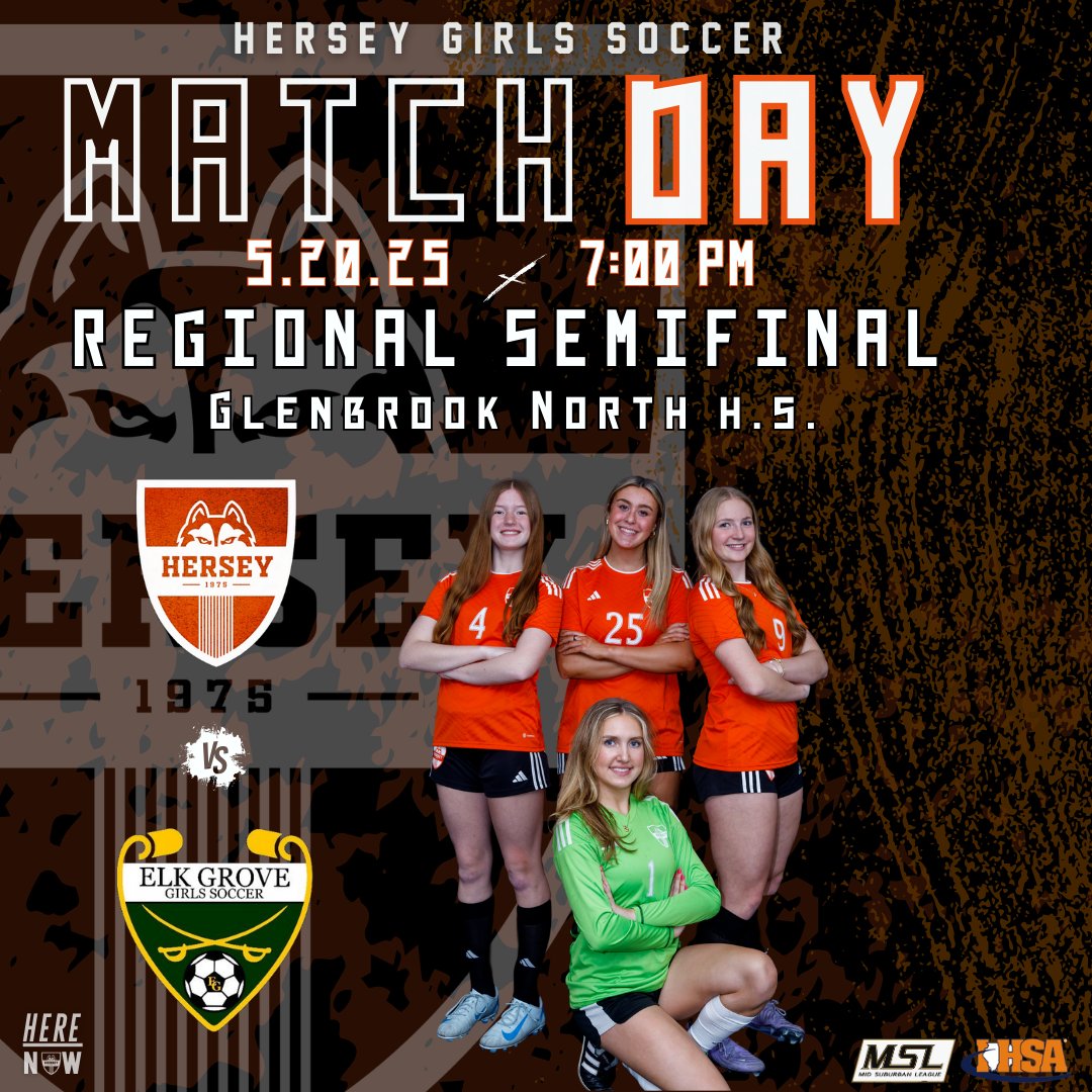 MATCH DAY!! PLAYOFFS!! VARSITY is at Glenbrook North, playing Elk Grove in the Regional Semifinal! Come out and show your support!!!
🆚 <a href="/ElkGroveGS/">Elk Grove H.S. Girls Soccer</a>  
📍Glenbrook North H.S.
⏰ 7:00 p.m.
🎟 $7 admission (cash only)
Photo Credit: <a href="/SamDuray/">Sam Duray</a> 
#HereAndNow #HuskiePride #RunAsOne