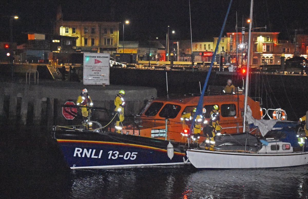 Two RNLI Lifeboats called to separate incidents just one mile apart. Lowestoft  lifeboat called at 11.10pm to a solo  sailor who was unwell and struggling to make headway. Then Gorleston inshore lifeboat called to assist coastguard teams with an incident at Lowestoft South Beach