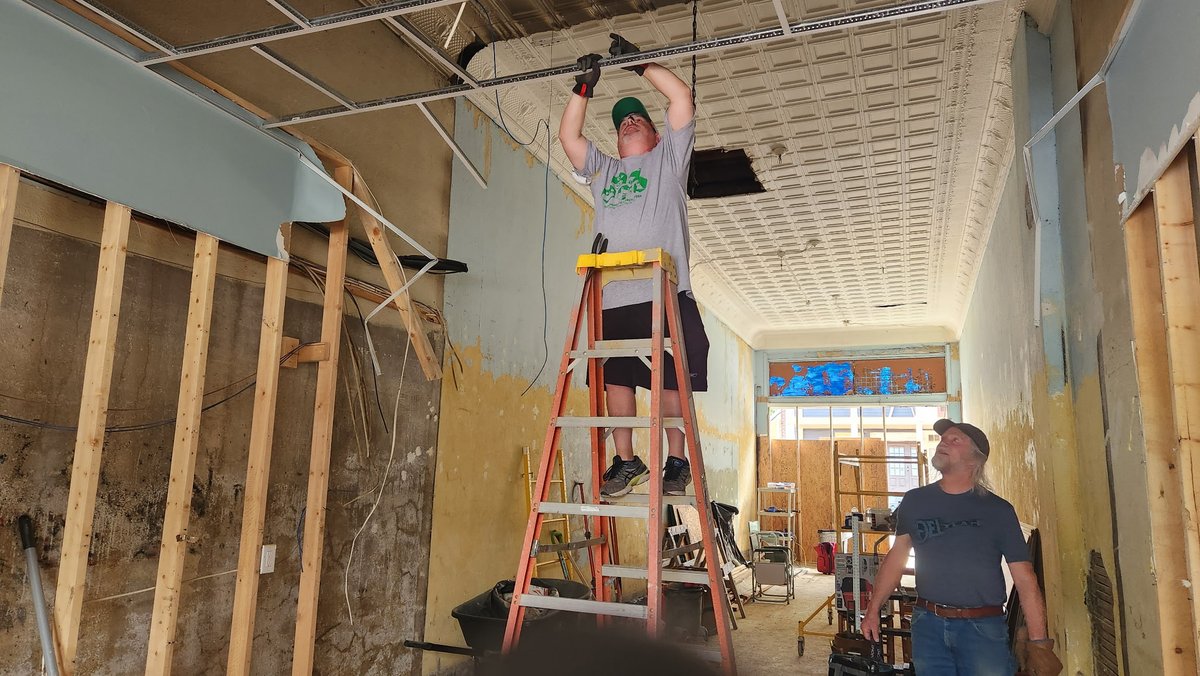 For our Raleigh-Durham and Charlotte chapters, Community Cares Week started early!

On Saturday, members from each chapter traveled to Marshall, North Carolina, to support ongoing relief efforts by helping rebuild a local music shop that was devastated by Hurricane Helene.