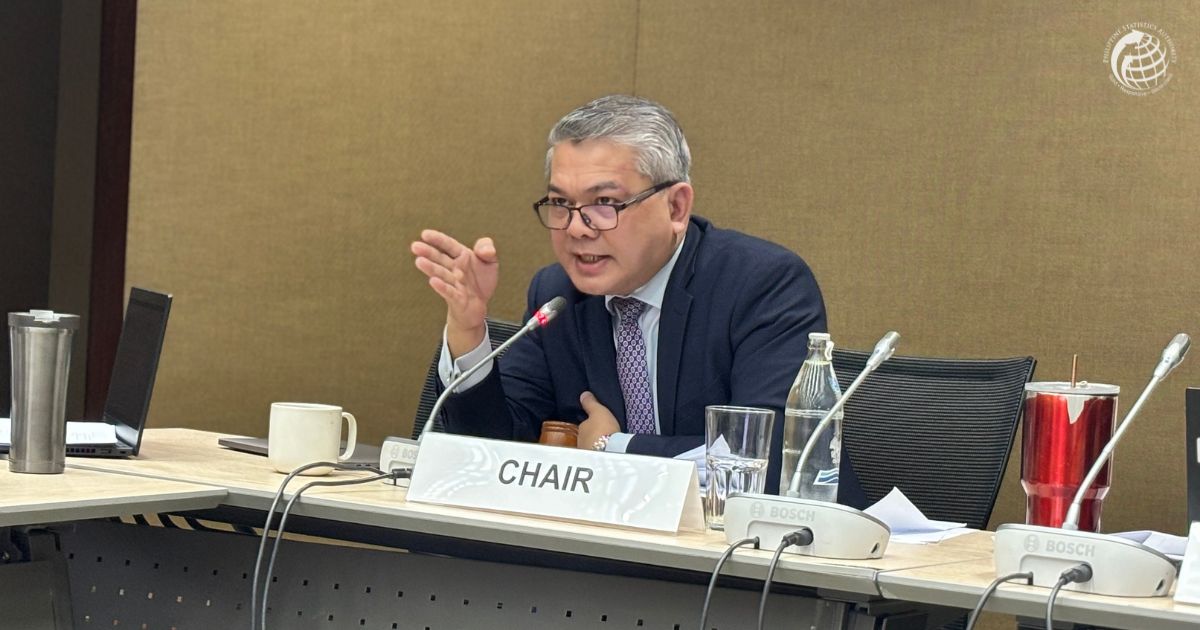 PSAgovph's tweet photo. [1/2]
PSA Undersecretary Dennis S. Mapa, PhD, once again chaired the third meeting of the Working Group on the Ministerial Declaration for the Third Ministerial Conference on Civil Registration and Vital Statistics (#CRVS) in Asia and the Pacific, held today at the United Nations Conference Centre in Bangkok, Thailand.

Participating alongside Usec. Mapa was Assistant National Statistician Marizza B. Grande, serving as the representative delegate from the Philippines. Several comments and suggested revisions from various delegations on the 4th draft of the Ministerial Declaration had already been addressed. The Ministerial Declaration aims to reaffirm and renew the region’s commitment to ensuring that all people in Asia and the Pacific benefit from universal and responsive CRVS systems, building a more resilient future with inclusive CRVS, and that no one is left behind.