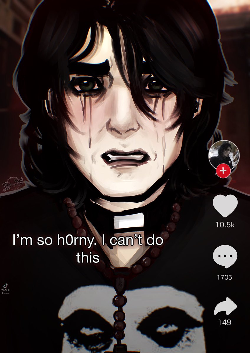 DEMOLITIONF4G's tweet image. ⊹ ̊.📿⚰️ ｡ᵎᵎ Unholyverse Priest!Gerard

[ I’ve made this as a joke, but turned out it looks good lmao. Ref in the replies ]

#mcrtwt #mcrfanart #unholyverse