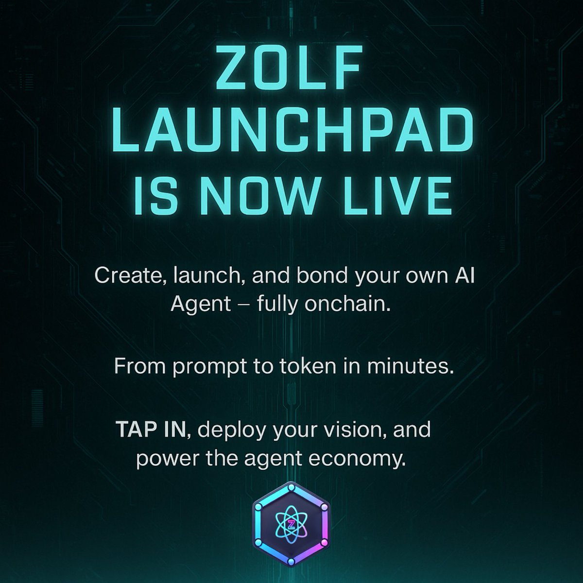 🚀 Today is the Day

The Zolf Launchpad is now LIVE
⬇️⬇️⬇️
zolf.ai

Let the new era of AI x DeFi begin.