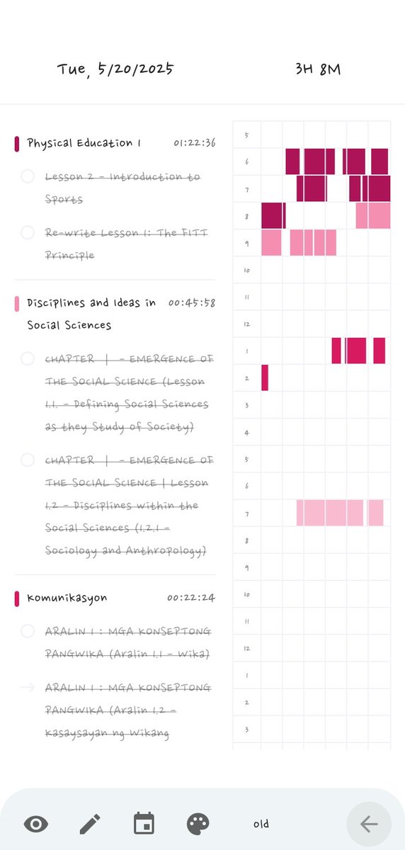 ✒️Study Log-- Day 8 of Advance studying for the upcoming school year.
✒️Subject studied: 
      🌺 Disciplines and Ideas in Social Sciences 
      🌺 Komunikasyon 
      🌺 Physical Education 1 
      🌺 21st Century Literature