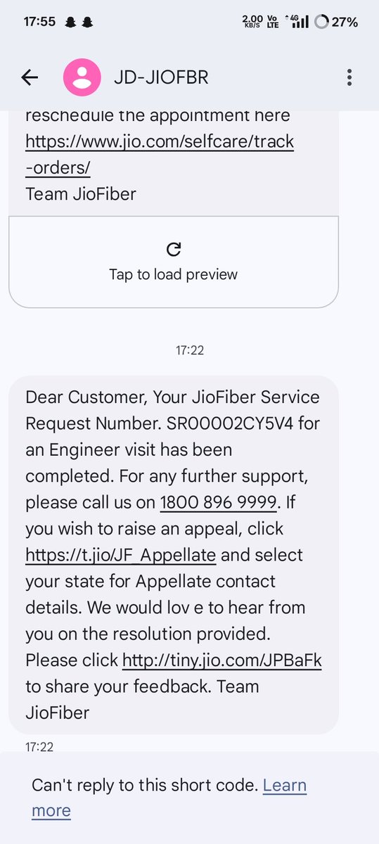 shivam6303's tweet photo. @JioCare Without visit service closed so will i just keep on requesting appointments no service agent available on jio care number too..... https://t.co/AqkNcS44y7