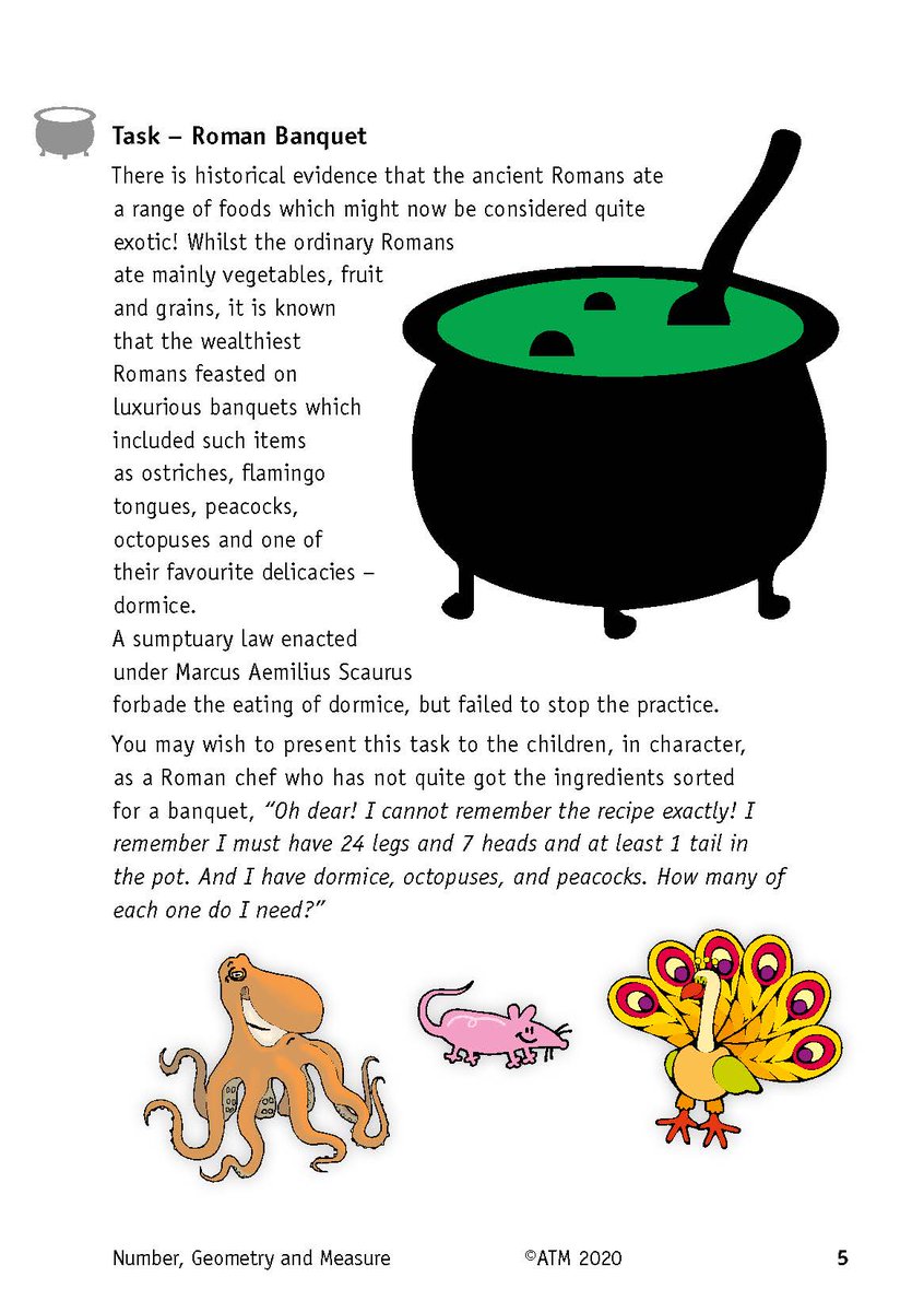 ATMMathematics's tweet image. The Thinking Mathematically Everyday Series is now available as a pack containing separate books for each of the years 1 to 6, written to inspire teachers to embed reasoning, problem solving and conceptual fluency in to all of their lessons. bit.ly/TMEDSET Task from Y2