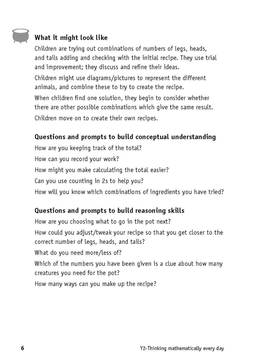 ATMMathematics's tweet image. The Thinking Mathematically Everyday Series is now available as a pack containing separate books for each of the years 1 to 6, written to inspire teachers to embed reasoning, problem solving and conceptual fluency in to all of their lessons. bit.ly/TMEDSET Task from Y2