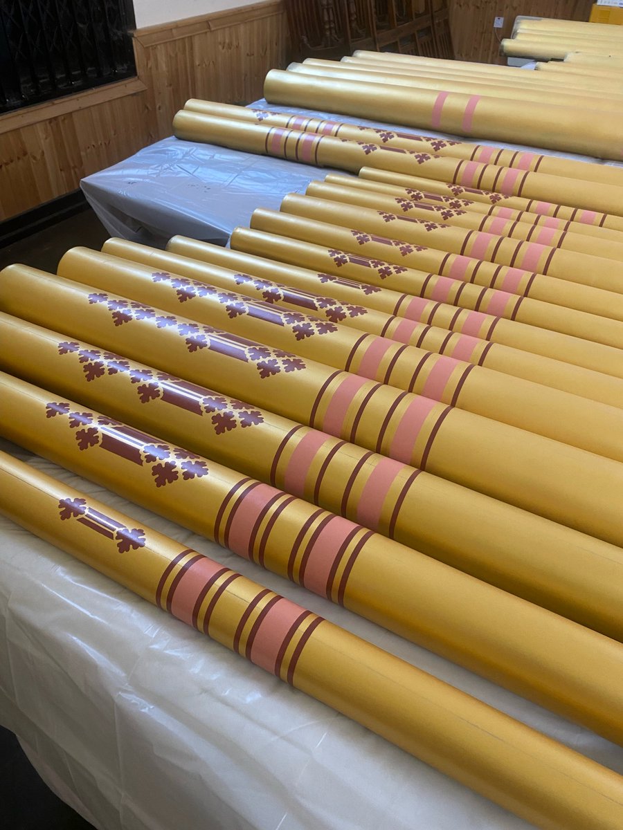 🎶 New videos now on YouTube! See how the William Hill Organ pipes from Kidderminster Town Hall were carefully restored off-site. 📷 Watch here: bit.ly/44LeMTs #OrganRestoration #KidderminsterTownHall