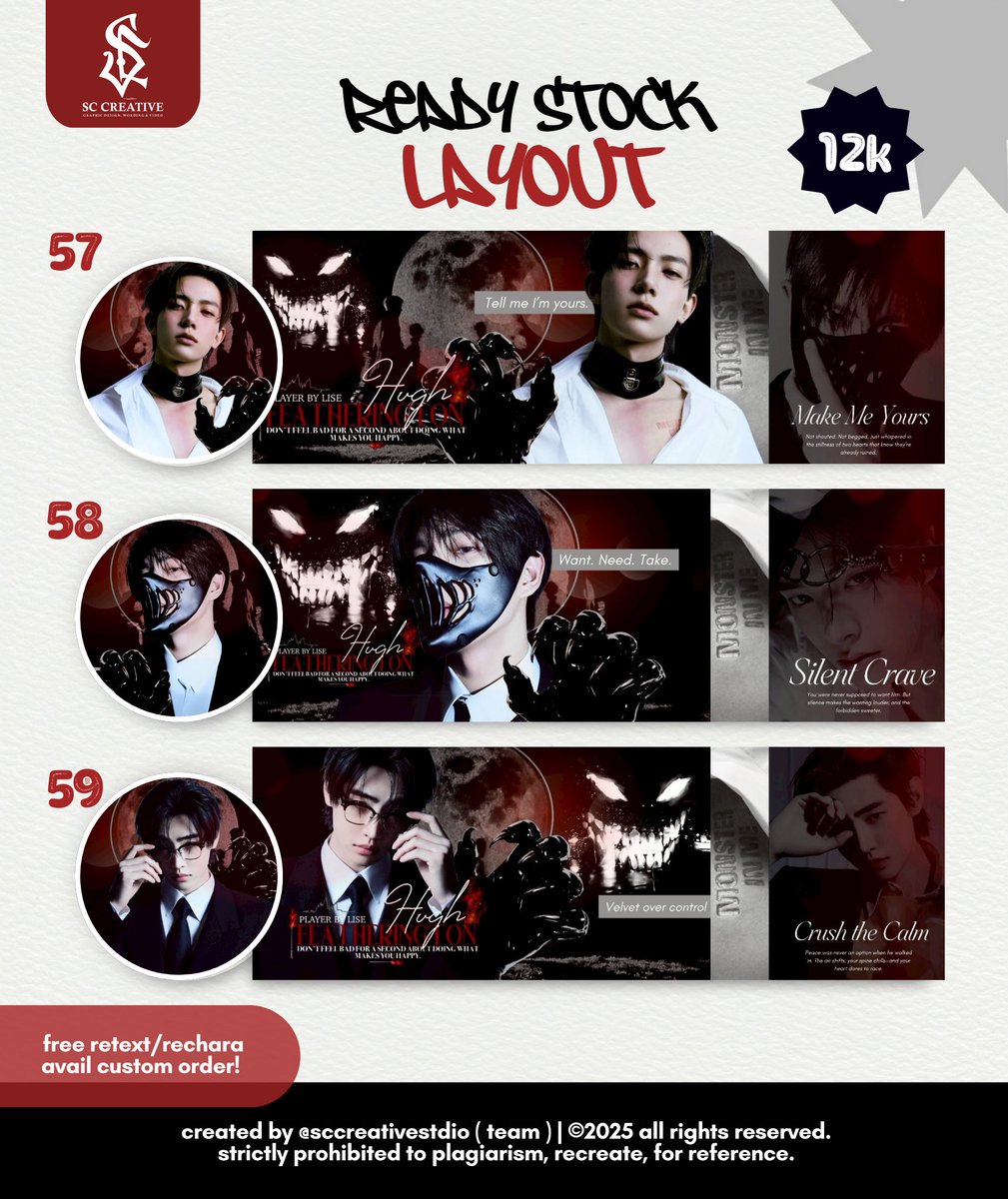 cakraloey's tweet image. repost will be appreciate..
back again with another new catalog and restock layout for male

- avail rep-muse and also re-text
- we also open custom "by request" 

fast on wa (klik link wa dibio)

tags: heeseung, jake, sunghoon, mark, eric
#zonajajan #zonauang