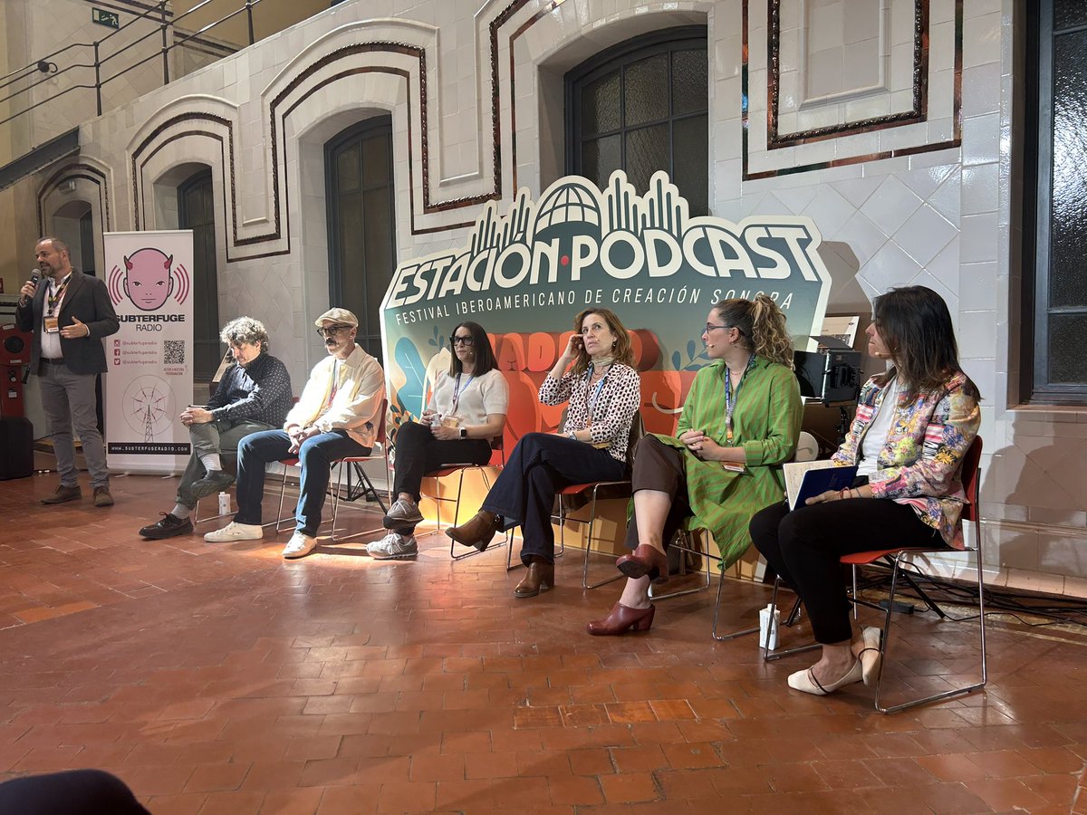 Maria Jesus Patrimonio sonoro y audiovisual (@sonoroschus) on Twitter photo Arranca @estacionpodcast
Festival Iberoamericano de creación sonora
20-24 de mayo
@centrocentrocibeles <a href="/metro_madrid/">Metro de Madrid</a> @madrid @aecid_es <a href="/serreria_belga/">Serrería Belga</a> #Podcast
<a href="/CarlosSubter/">Carlos Galan</a> Arranca @estacionpodcast
Festival Iberoamericano de creación sonora
20-24 de mayo
@centrocentrocibeles <a href="/metro_madrid/">Metro de Madrid</a> @madrid @aecid_es <a href="/serreria_belga/">Serrería Belga</a> #Podcast
<a href="/CarlosSubter/">Carlos Galan</a>