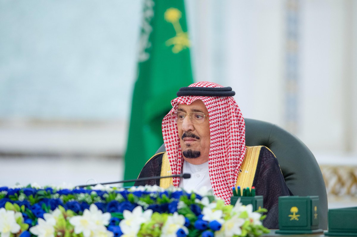 لدى ترؤسه جلسة #مجلس_الوزراء..
#خادم_الحرمين_الشريفين يُعرب عن شكره وتقديره لفخامة رئيس الولايات المتحدة الأمريكية دونالد جي ترمب على تلبية الدعوة بزيارة المملكة العربية السعودية.
#واس