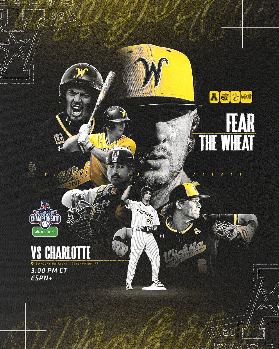 Let's see what we're made of.

🆚 Charlotte
🕒 3:00 pm CT
🔗 linktr.ee/goshockersbsb