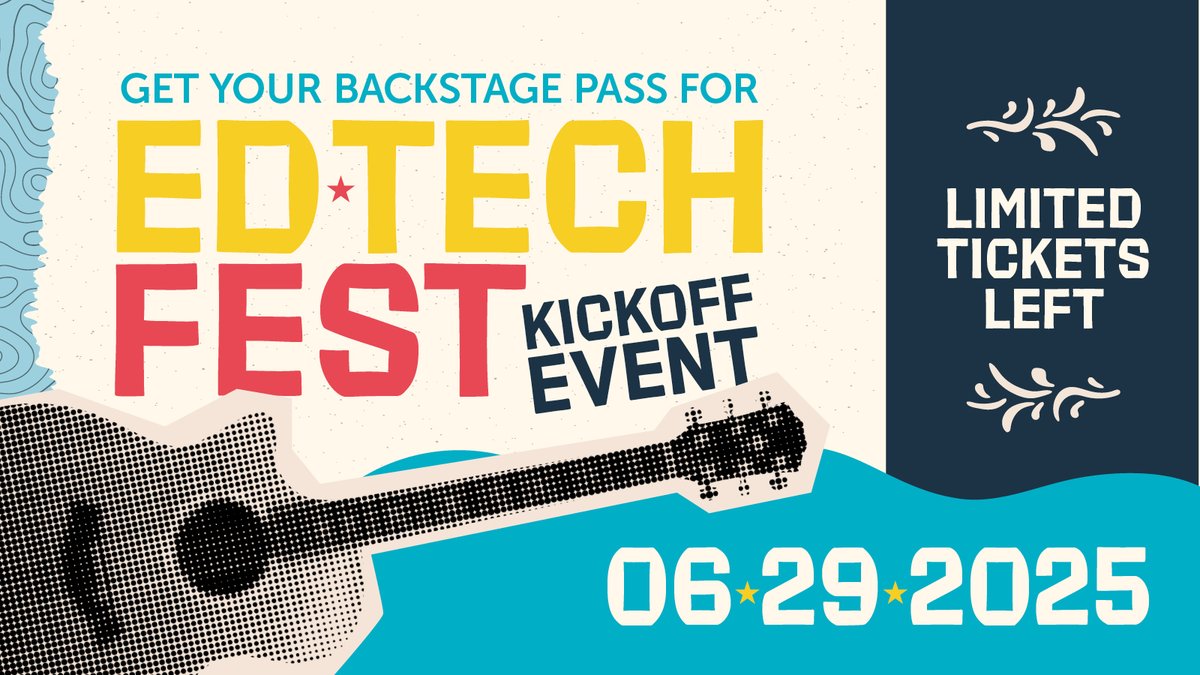 Make some noise with Douglas Stewart at EdTech Fest! Rock out with top EdTech headliners, Rockstar worthy prizes, and VIP drinks and appetizers to kick start ISTE 2025! Get your FREE backstage pass before they're all gone! eventbrite.com/e/edtech-fest-…  #k12 #ISTE2025 #EdTechFest