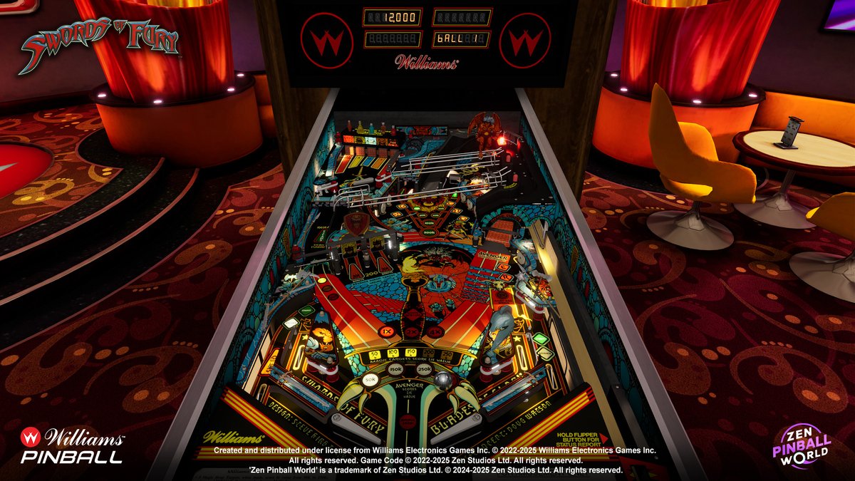 PinballFX's tweet photo. Unleash the fury in Zen Pinball World!
Swords of Fury™, the 1988 solid state classic is now available for the first time ever on mobile.
Download the table and prove your might!⚔️
📱 Google Play: https://t.co/OrrHI5vThn
📱 App Store: https://t.co/EvXkqa2rcs
#ZenPinballWorld https://t.co/lfcVl3VclZ