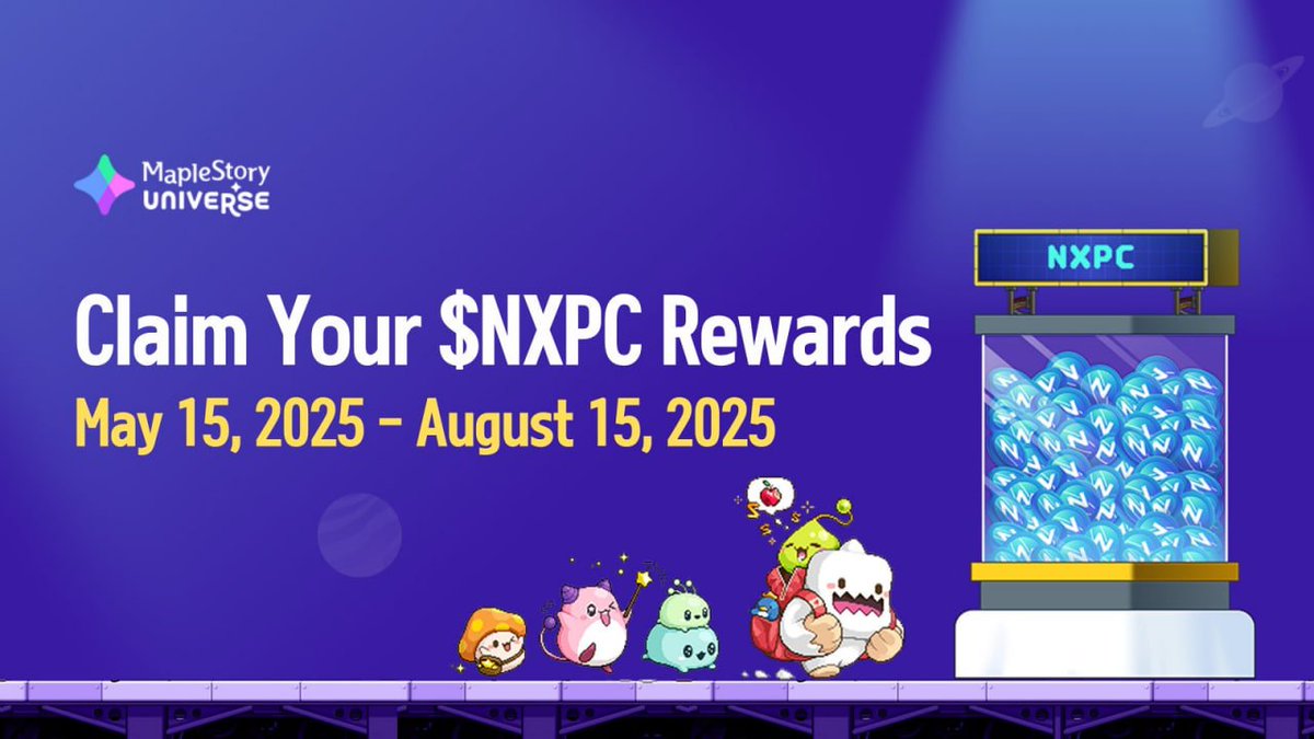 WriitersHub's tweet photo. BY👉@MaplestoryU
Don't miss the chance to get extra tokens $NXPC

🚨The number of coins is limited and the promotion will last only 3 days. Hurry up to pick them up at the official link below

➡️ https://t.co/qIK03T2Gnn

MapleStory N goes live at 7:00 AM UTC. The claim remains open until May 22, 2025.

$XLM $DRIFT $PUFFER, $METIS, $OP, $ARB