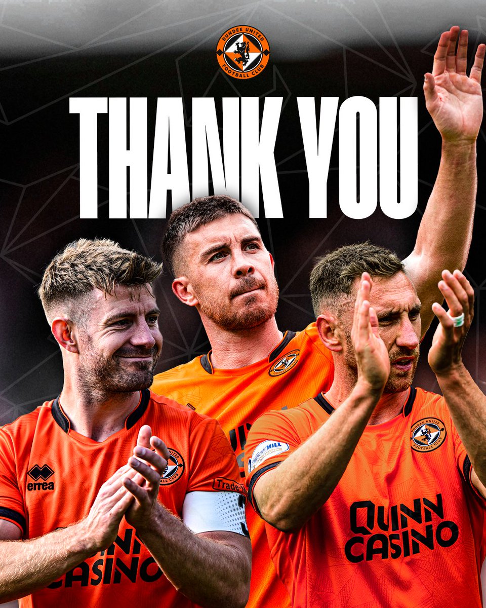🧡 Three outstanding servants who leave with our sincere gratitude

You're always welcome back at Tannadice, guys 🫡