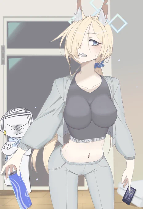 ライブ前日…仕事終わりに人知れずダンス練習してるカンナと出くわしたい…… #局長アイドル化企画 #ブルアカ #尾形カンナ