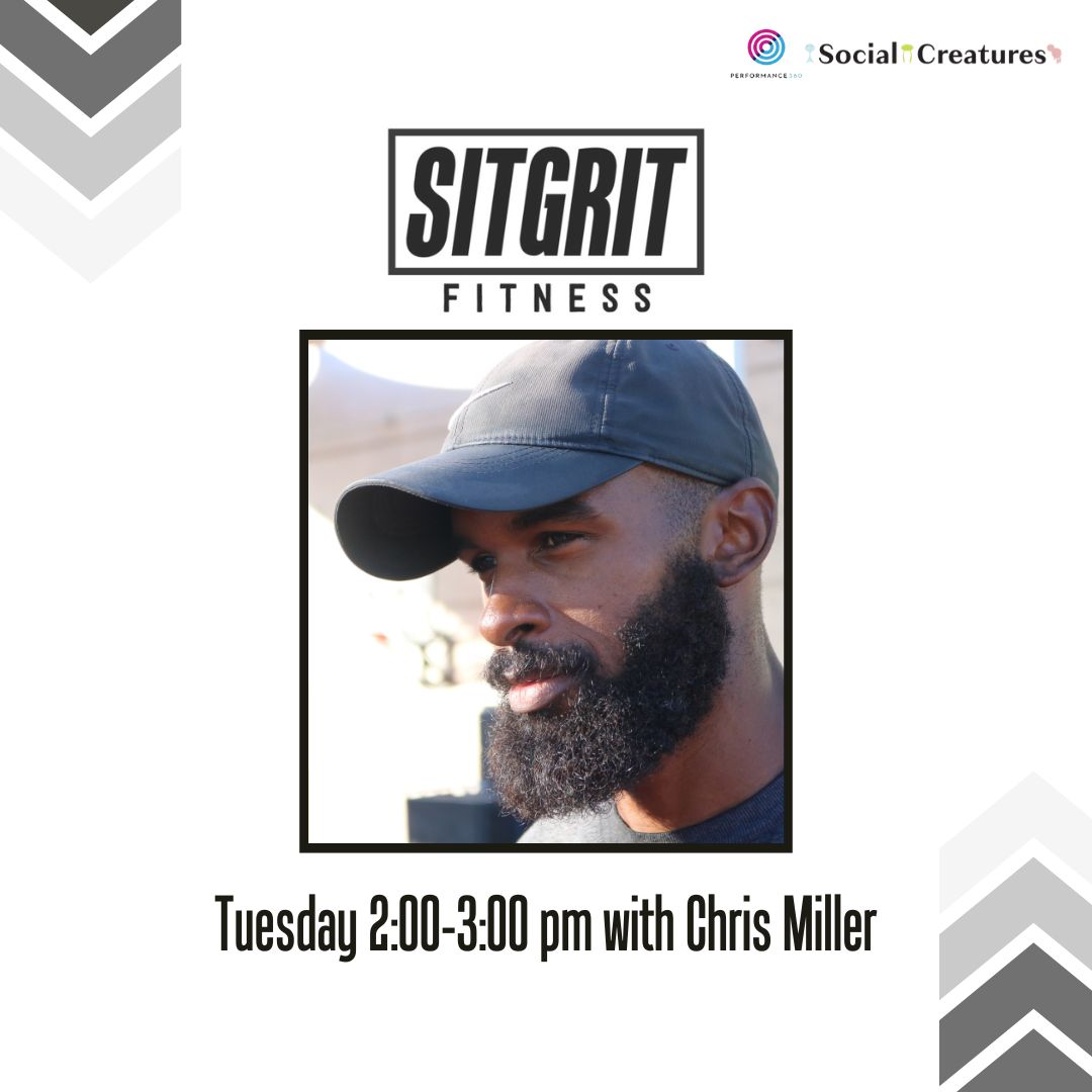 sitgrit's tweet image. 💥 It's almost time for SitGrit! Who's joining us today at 2 PM? 🤸♂️ Don't miss out on an amazing session with Chris that'll leave you feeling energized and accomplished!