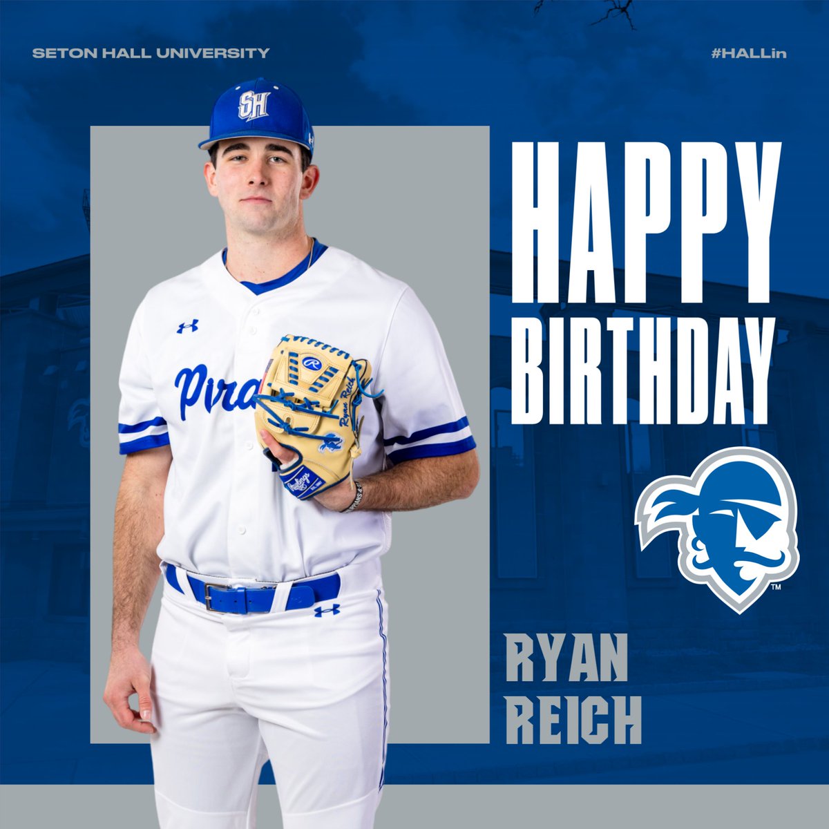 A very 𝙃𝘼𝙋𝙋𝙔 𝘽𝙄𝙍𝙏𝙃𝘿𝘼𝙔 to RYAN REICH!!

#HALLin ⚾🏴‍☠️🔵⚪