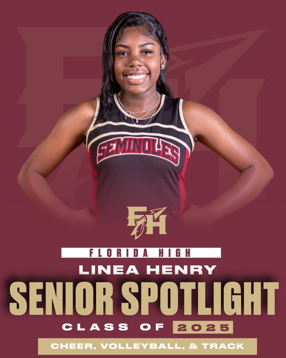 🎓SENIOR SPOTLIGHT🎓

Congrats to Linea Henry! A cheerleader, 13-Year Club member, and former volleyball and track athlete, Linea brought passion, pride, and team spirit to every program she joined. A true teammate and leader—her energy and heart will be missed. Thank you, Linea!