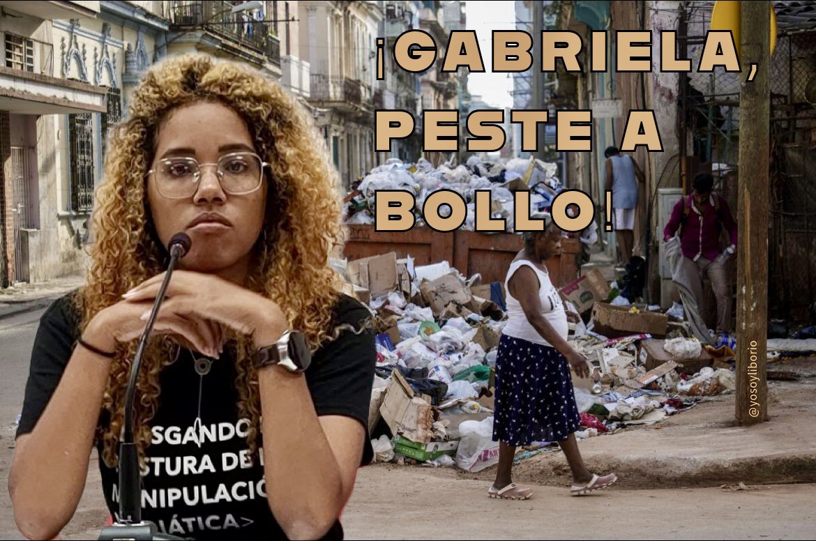 yosoyliborio's tweet photo. No seré yo quien llame a Gabriela, la de #SinFilo, #PesteABollo. Sería vulgar reducir a alguien a un apodo. Sería impropio, incluso si hay algo de verdad. La fetidez íntima es un asunto serio. Yo solo lo oigo, lo leo, acaso lo pienso. Pero decirlo… #PesteABollo, jamás. 🤔
#CubaEstadoFallido #Cuba 
#Gabriela #PesteABollo