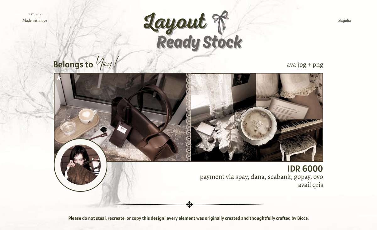 xwhine's tweet photo. ㅤ
help repost, thank you! ׁ   ❤︎   ˖  

hi! i’ve 5 ready stock layout KARINA new pict! for those who want it, you can DM me to take the layout! 💌 get ava png + jpg, price in pict 🤍

#zonauang #zonajajan  
  ㅤ https://t.co/nm30kEt38t